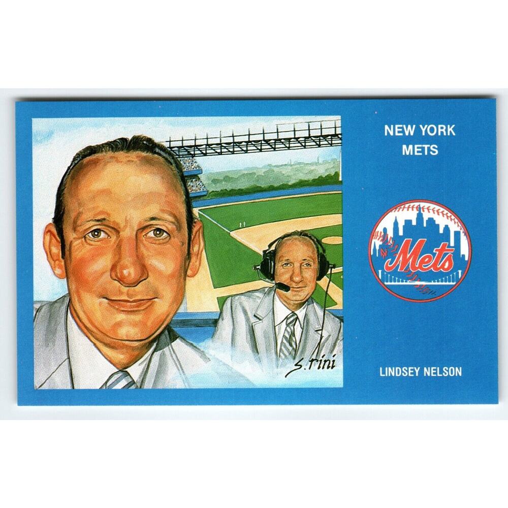 1969 NY Mets Baseball Postcard Susan Rini Linsey Nelson Unused Limited Edition